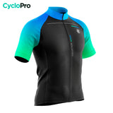 maillot cyclisme azure 34