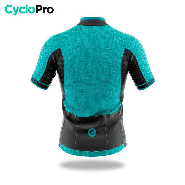 maillot cyclisme bleu diamond dos