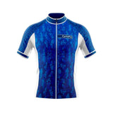 maillot cyclisme bleu pixel