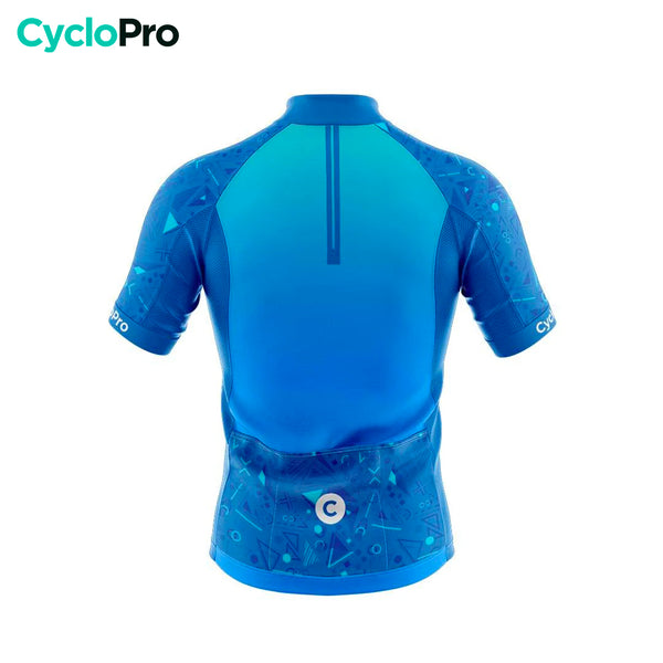 Jersey de ciclismo em estrada azul - onda+