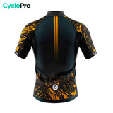 maillot cyclisme cyclopro orange dos