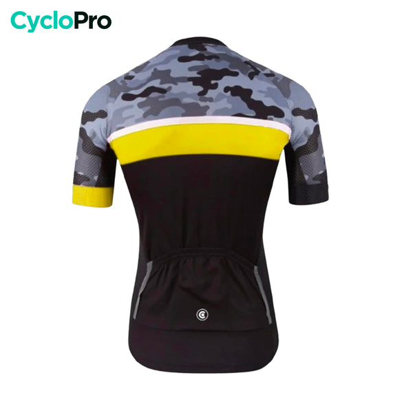 maillot cyclisme jaune camoride dos