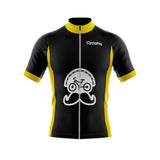 maillot cyclisme jaune fleur de lage