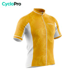 maillot cyclisme jaune fluidity 34