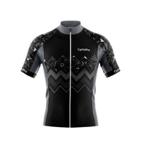 maillot cyclisme noir wave