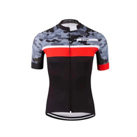 maillot cyclisme rouge camoride