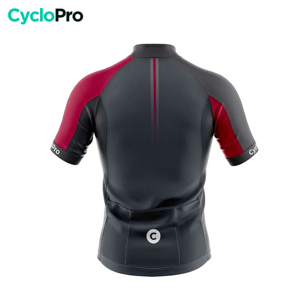 maillot cyclisme rouge gladiator dos