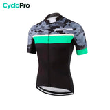 maillot cyclisme turquoise camoride 34