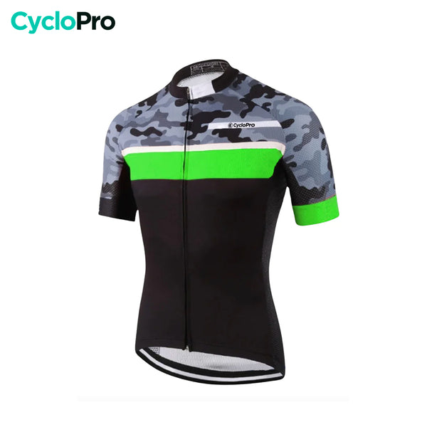 maillot cyclisme vert camoride 34