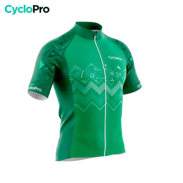 maillot cyclisme vert wave 34