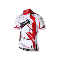 maillot cycliste motifs rouge