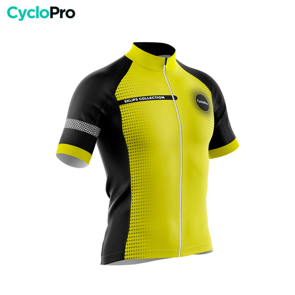 Pacote Eklïps amarelo de verão completo - roupa de ciclismo + luvas + meias + óculos