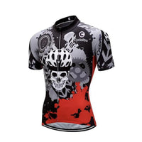 maillot cycliste tete de mort