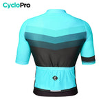 maillot de cyclisme dos agility bleu ciel