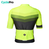 maillot de cyclisme dos agility jaune