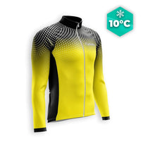 MAILLOT LONG DE CYCLISME AUTOMNE JAUNE - DIMENSION+ maillot automne cyclisme GT-Cycle Outdoor Store S 