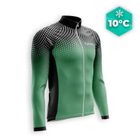 MAILLOT LONG DE CYCLISME AUTOMNE VERTE - DIMENSION+ maillot cyclisme automne GT-Cycle Outdoor Store S 