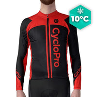 MAILLOT LONG DE CYCLISME ROUGE - AUTOMNE - FLASH+ Maillot long pour homme GT-Cycle Outdoor Store XS 