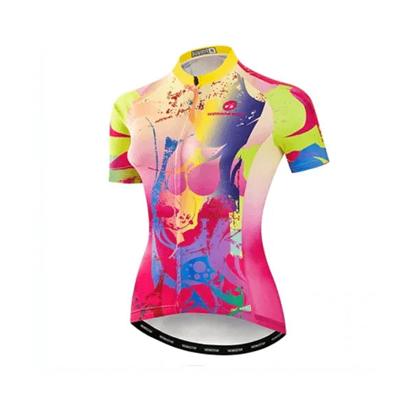 MAILLOT MANCHE COURTE FEMME / TYE - DYE GT-Cycle Outdoor Store L 