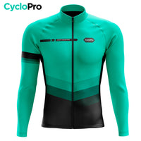 Jersey de ciclismo de inverno turquesa - Agilidade - Destockage
