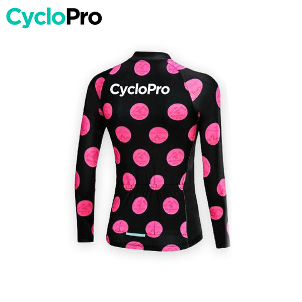 Jersey de ciclismo longa Pinky - inverno