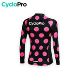 Jersey de ciclismo longa Pinky - inverno