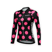 Jersey de ciclismo longa Pinky - inverno