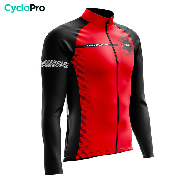 Roupa de ciclismo de inverno vermelho - eklïps