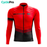 Roupa de ciclismo de inverno vermelho - Agilidade - Destockage