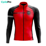 Roupa de ciclismo de inverno vermelho - eklïps