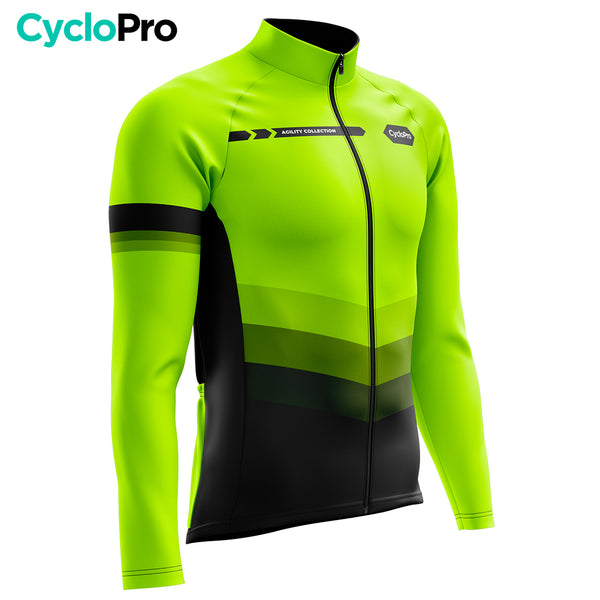 Roupa de ciclismo de inverno amarelo Fluo - Agilidade