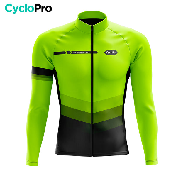 Roupa de ciclismo de inverno amarelo Fluo - Agilidade