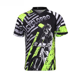 maillot vtt homme manche courte vert noir