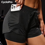 Shorts de corrida femininos - prático+