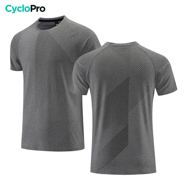 t shirt running homme gris fonce