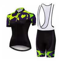 tenue cyclisme ete femme heart bretelles