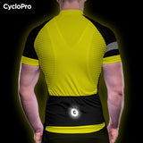 Pacote Eklïps amarelo de verão completo - roupa de ciclismo + luvas + meias + óculos