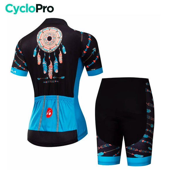 tenue cyclisme femme bohemian dos sans bretelles