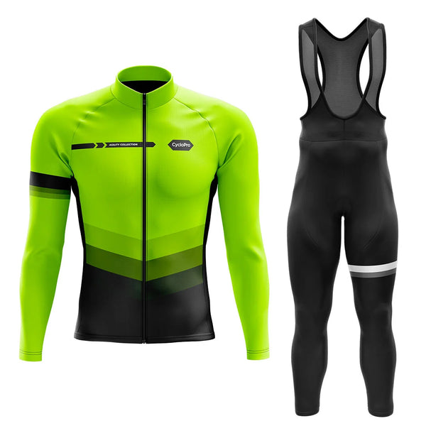 Roupa de ciclismo de inverno amarelo Fluo - Agilidade