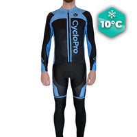 Tenue cycliste automne bleue - Flash+ tenue automne femme GT-Cycle Outdoor Store Bleue - Bretelles XS 