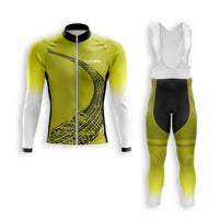 TENUE CYCLISTE AUTOMNE HOMME JAUNE - TRACE+ tenue cyclisme homme CycloPro XS 