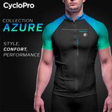 Roupa de ciclismo azul - coleção do Azure