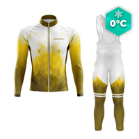 TENUE CYCLISTE HIVER HOMME JAUNE - CRISTAL+ tenue cyclisme homme CycloPro XS 