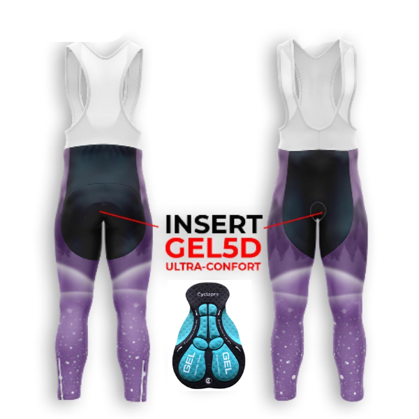 Roupa de ciclismo de inverno Violet - Snow+