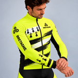 Tenue cycliste hiver Jaune Fluo - Bretagne 3
