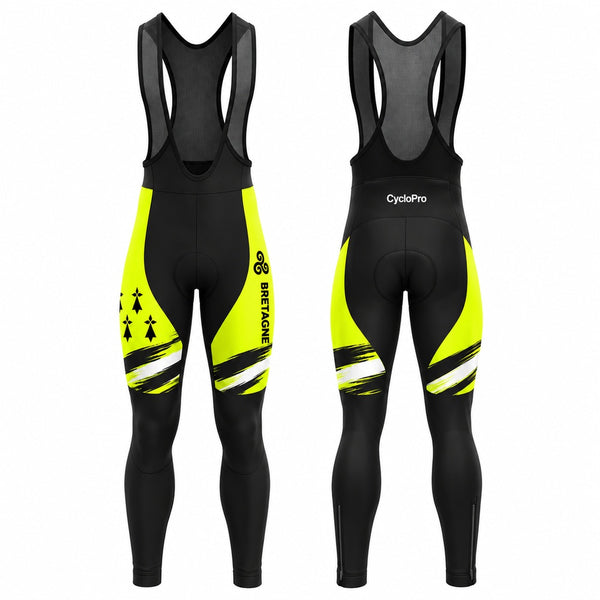 Tenue cycliste hiver Jaune Fluo - Bretagne 4