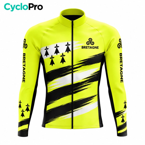 Tenue cycliste hiver Jaune Fluo - Bretagne 5