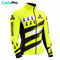 Tenue cycliste hiver Jaune Fluo - Bretagne 7