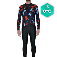 Tenue cycliste hiver Rouge et bleue - Origami+ tenue cyclisme homme GT-Cycle Outdoor Store Avec 3XL 