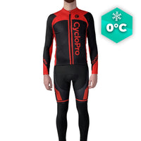 Tenue cycliste hiver rouge - Flash+ tenue de cyclisme hiver GT-Cycle Outdoor Store Rouge - Bretelles XS 